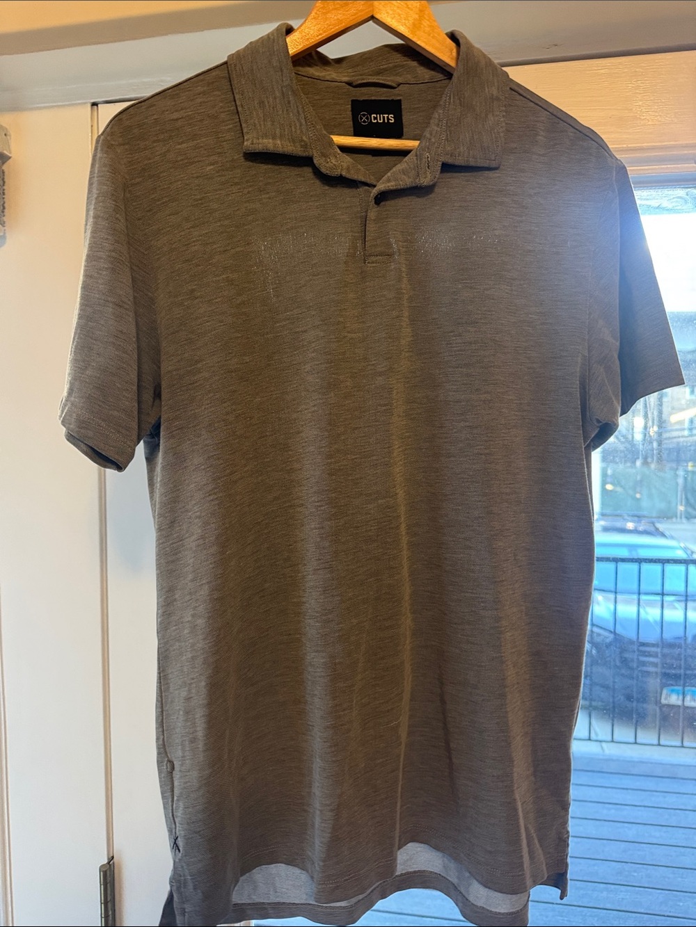 Cuts Clothing Men's Heather Gray Polo Shirt